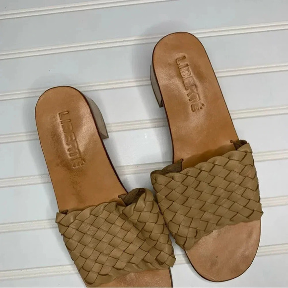 Liberte Santorini Woven Mule Leather Block Heel - Picture 7 of 12